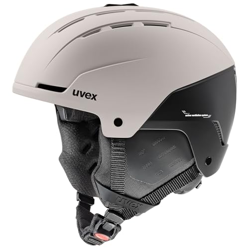 uvex Stance Skihelm, warm Grey-Black matt, 51-55 cm