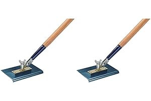Kraft Tool Co. CC395A-01 9 in. x 6 in. All-Angle Blue Steel Walking Edger with 1/2 in. Radius, 2-Pack