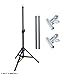 LINCO Lincostore Photography PVC Backdrop Background Small Support Stand System Metal 2.2ft Wide 2.6ft High Black
