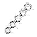 5 Size Stainless Steel Ball Scrotum Metal Penis Cock Ring Delay Sex Toy Men (34mm)