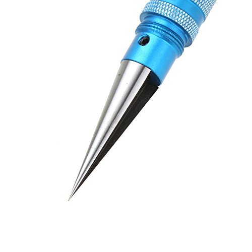 ShareGoo 0-14mm Aluminum Alloy Expanding Hole Puncher Opener Reamer Tool for RC Model Body Connector,Male/Female with Protective Sleeve (Blue)
