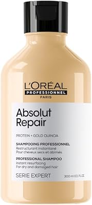 Shampoo professionale per capelli secchi e danneggiati Absolut Repair Serie Expert, Formula ristrutturante, 300 ml