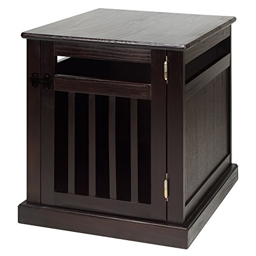 Casual Home Chappy Pet Crate with Wood Slats, Espresso