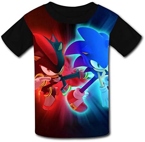 Kid/Youth Sha-Dow The Hedg-ehog T-Shirts 3D Short Sleeve Tees for Girls Boys