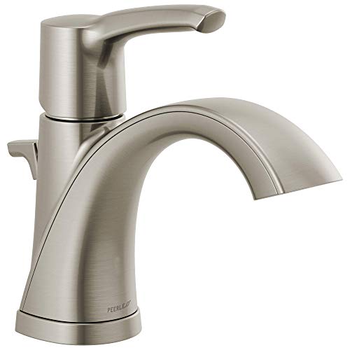 Peerless P1535LF-BN Parkwood Handle Lavatory Faucet Single Hole, Brushed Nickel