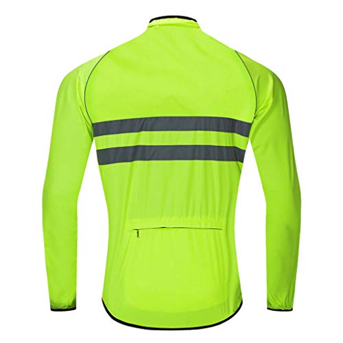 B Blesiya Unisex waterdichte winddichte regenjas fietsjas reflecterende loopjas fietskleding fietsshirt - Image 8