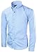 Black n Bianco Signature Boyss Sateen Long Sleeve Dress Shirt (2, Light Blue)