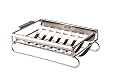 Rib Rack and Skewer Set (6) Combo - Works for Cooking, Barbecue or Grilling Ribs or Shish Kebabs / Kebobs - Oven Safe - By BBQ - Aid