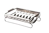 BBQ-Aid Rib Rack And Roasting Rack, Skewer Set Combo - Works For Cooking, Barbecue Or Grilling Ribs Or Shish Kebabs/Kebobs - Oven Safe - By