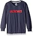 adidas Little Boys' Performance Logo Long Sleeve Tee Shirt, Mercury Grey, 7X