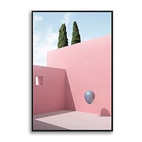 Framed Canvas Wall Art for Living Room, Bedroom Colorful Corridor Canvas Prints for Modern Home Decoration Ready to Hang - 16"x24" inches