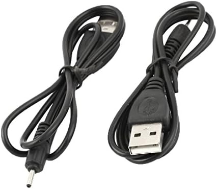 USB Charger Cable DC 2.0mm for NOKIA 6280 E65 N73 N80 N95 65cm 2Pcs