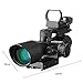Beileshi 3-in-1 Useful 2.5-10x40 Tactical Rifle Scope Dual Illuminated Mil-dot with Red Laser w/ Rail Mount & 4 Reticle Green / Red Dot Sight