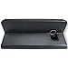 Galaxy S7 Edge Case,Window View With Invisible Magnetic Closure Flip Leather Cover Folio Case Stand Credit Card Holder Slot for Samsung Galaxy S7 Edge (Black)