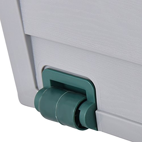 44" Deck Storage Box Outdoor Patio Garage Shed Tool Bench Container 70 Gallon - Thumbnail 6