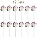 Kicko 2” Head Unicorn Lollipops - Pack of 12 Magical Candy Suckers for Party Favors, Cake Decorations, Novelty Supplies or Treats for Halloween, Christmas, Baby Showers