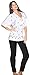 La Leela Blouse Casual Women Hawaiian Shirt Embroidered Workwear Short Sleeve Dress Top