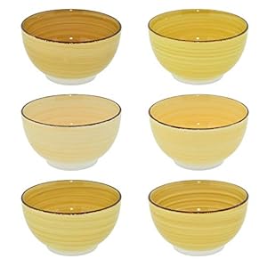 CREOFANT Schalen set 6-delig · mueslikommen set · kommen kleurrijk · fruitschaal soepkom slakom ijsschaal Ramenbowl…