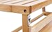 Bath Towel Rack Bar with Bamboo Shelf and Hooks for Bathroom Kitchen By BAMBUROBA