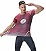 Red Plume Men's Compression Tight Fitness Shirt, Lightning Armor Sports T-Shirt (L, Red)