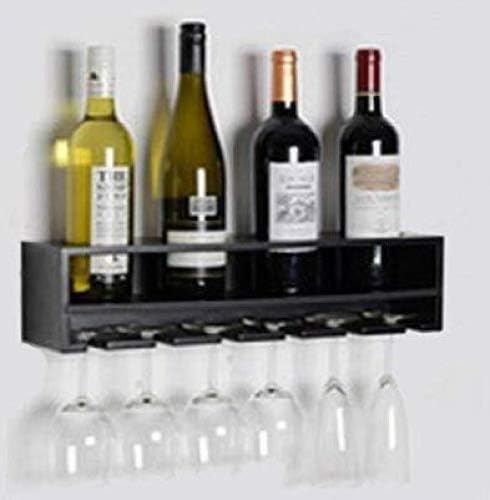 Wall Mounted Wine Rack Black Shelf Bottle Holder Glass Storage Hold Bar Accessory 3 Sizes 40cm 50cm 60cm Shelves Length 40cm Amazon Co Uk Kitchen Home