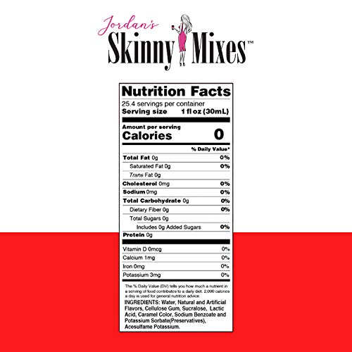 Jordan's Skinny Syrups Peppermint Bark, Sugar Free Coffee Flavoring