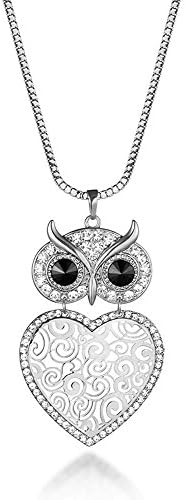 Miweel New Style Diamond-encrusted Owl Hollow Gold-plated Necklace