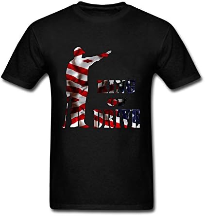 Black King of Drive Men's Love Short Sleeve 100% Cotton T-shirts M