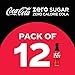 Coke Zero Sugar Diet Soda Soft Drink, 8.5 fl oz, 12 Pack