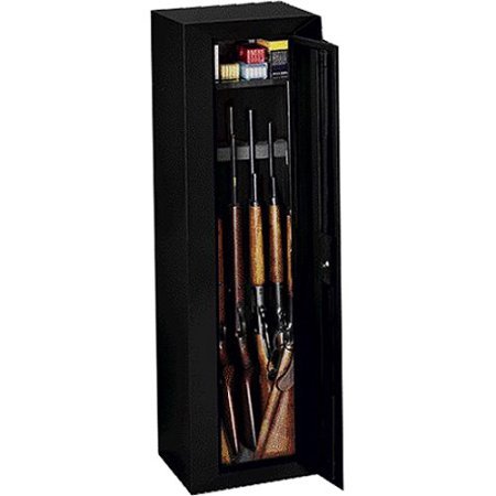 Stack On 10 Gun Security Cabinet - Rifle Storage Locker in Black, GCWB-10-5-DS