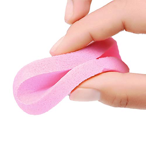 Compressed Facial Sponges,Facial Cleansing Sponge,Beauty Makeup Round Facial Wash Pads Cosmetic Face Exfoliating for Women (60 Pcs, Pink)