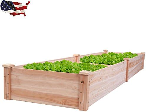US Wooden Vegetable Raised Garden Bed Patio Backyard Grow Flowers Plants Planter .#GH45843 3468-T34562FD718159