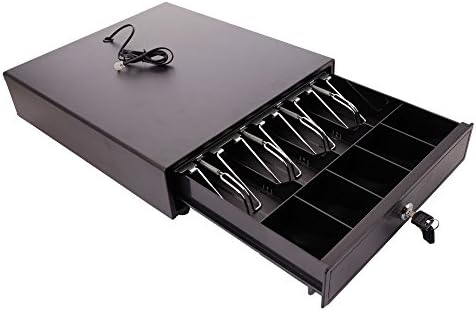 Cash Drawer Box RJ-11 Compatible Epson/Star POS Printers w/4Bill & 5Coin Durable
