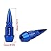 Senzeal 4X Long Impale Spiked Aluminum Car Truck Bike Wheel Tire Caps Air Dust Cover Blue