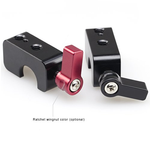 Smallrig Quick Release Rail Clamp Single 15mm Rod Clamp Railblock with 1/4"20 Threads, Wingnut