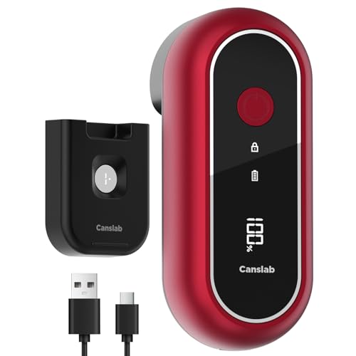 Canslab Turbo Rot Elektrischer Dosenöffner für Senioren mit Arthritis - USB-Akku Automatischer Dosenöffner für jede Größe - Glatte Kante, freihändig, 