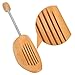 DANGSHAN Unisex Cedar Shoe Tree Adjustable with Tension Spring Coil 1 Pair