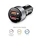 Quick Charge 3.0, iKits 30W Dual USB Car Charger Adapter, Rapid Charger 5V/2.4A+QC3.0 for Samsung Galaxy S7/S6/Edge/Plus/Note7/ 5/4, HTC, LG, Smart Port for iPhone 7/iPad Pro/Air 2/mini and more