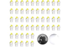 OtpOutopa Guage Cluster Speedometer Light Bulbs Super Bright 17 18 27 37 58 86 2721 Bulb T5 B8.5d COB 1SMD Led Dashboard Dash Cluster Speedmeter Instrument Panel LED Light Bulbs (White,50PCS)