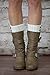 Modern Boho The Luxe 2 Button Knit Boot Socks Super Thick and Comfy Ivory