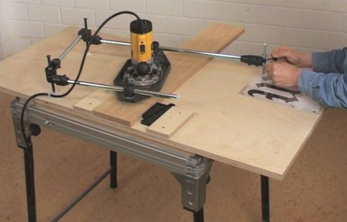 3D Pantograph Router Stencil Tracing Jig Steel Tube Tough Plastic 
