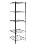 HollyHOME 5 Shelves Adjustable Steel Wire Shelving