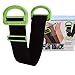 Adjustable Furniture Carrying Straps and Moving Straps, Lifting Straps for Furniture,Single or Two Person Carrying - Secure to Lift Heavy Objects (Black)