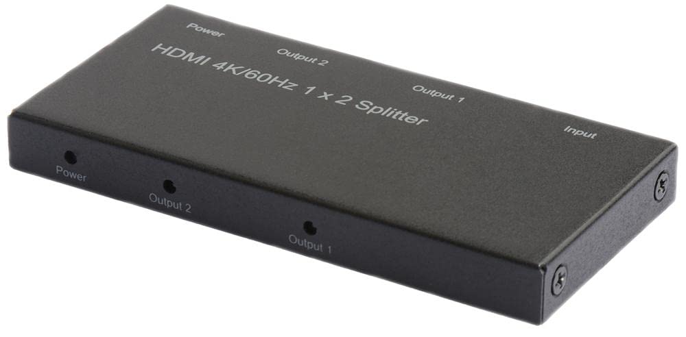 PRO SIGNAL 1x2 4K HDMI Cascading Splitter – 2 Display Outputs, 60Hz, HDCP 2.2, Built-in Scaler – PSG3429