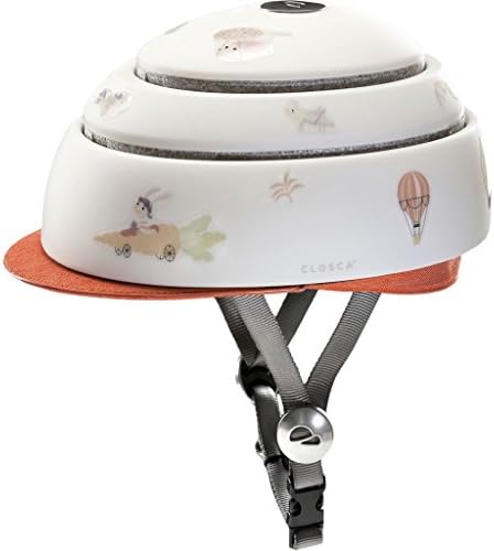 Closca Collapsible Kids Helmet w/Visor | Carrot - Orange - Small