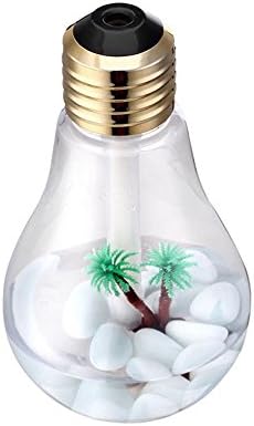 Top Q Aromatherapy Ultrasonic Cool Mist Humidifier Bulb Touch Sensitive 6 Color LED Lights Changing for Home Office Baby Room Bedroom Yoga Spa Hotel Bulb Golden