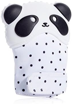 Toddler Steps Safari Collection Baby Teething Mitten: Adorable Panda Silicone Baby Teething Glove + Ebook Set | Cute Self-Soothing Mitten To Relieve Teething Pain | Top Baby Shower Teether Gift