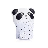 Toddler Steps Safari Collection Baby Teething Mitten: Adorable Panda Silicone Baby Teething Glove + Ebook Set | Cute Self-Soothing Mitten to Relieve Teething Pain | Top Baby Shower Teether Gift
