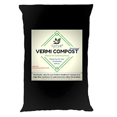 Turtye Enriched Vermi Compost Plant Food - Soil Enhancer - 5 Kgs
