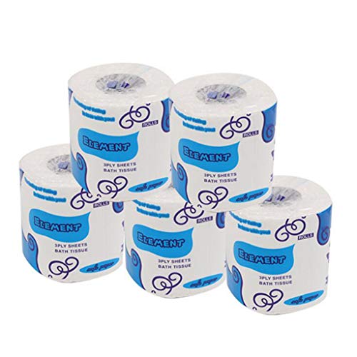 Becoler Store Ultra Gentle Toilet Paper, 6 Family Rolls 4 Layers Replacement Roll Paper Toilet Paper for Business Table Kitchen Paper